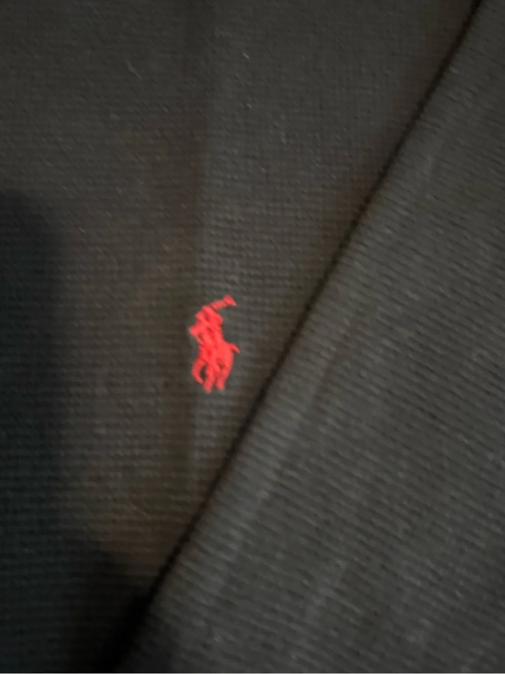 Polo by Ralph Lauren Black Crewneck Sweater with Red Pony